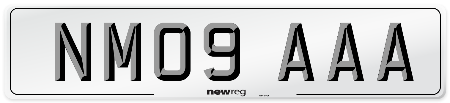 NM09 AAA Number Plate from New Reg